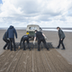 Illustration for article titled A Gigantic Sand Drawing Is How Land Rover Said Farewell To The Defender